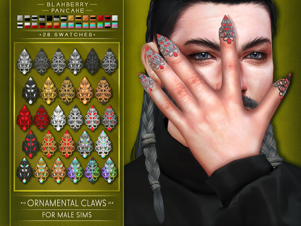 Blahberry Pancake - Ornamental Claws (M) - The Sims 4 Download -  SimsDomination