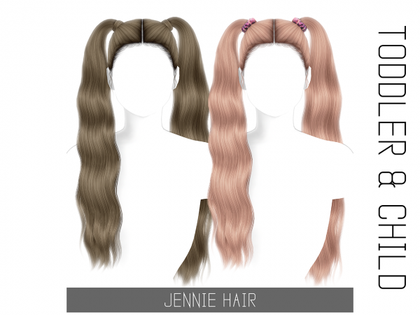 JENNIE HAIR - TODDLER & CHILD - The Sims 4 Download - SimsDomination